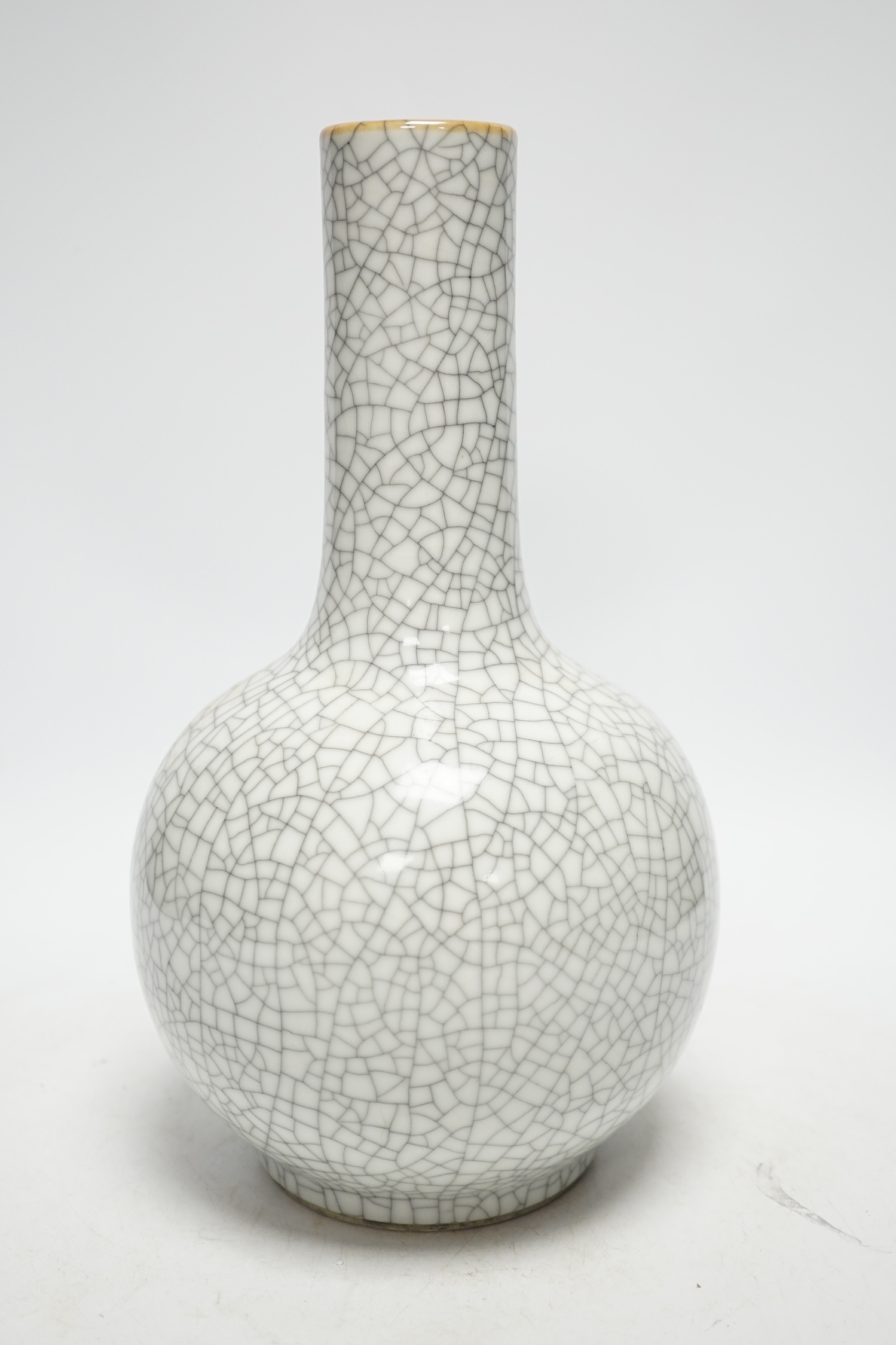 A Chinese crackleware vase, 29cm high